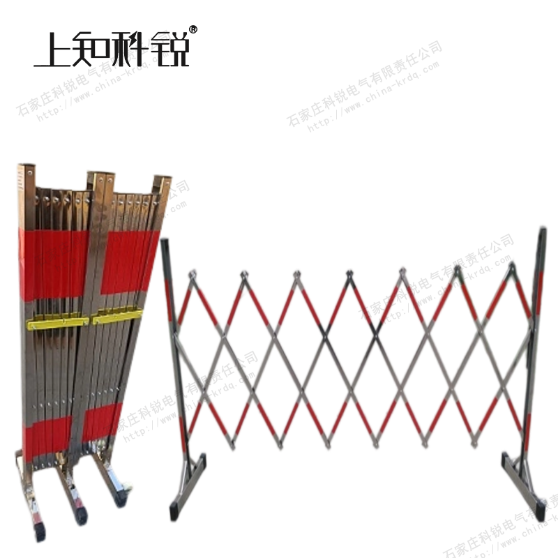 不锈钢片式伸缩围栏